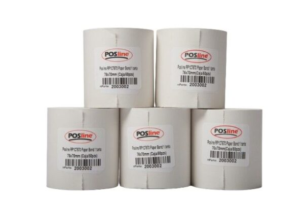 POSline RP1C7670 Paper Bond 1 tanto 76x70mm (Caja/50pz)