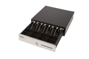 POSline CD020BK Cash Drawer Black 4B/8C p/Epson Stainless Steel