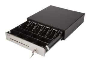 POSline CD030BK Cash Drawer Black 5B/8C p/Epson Stainless Steel