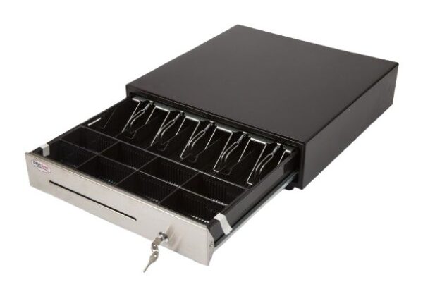 POSline CD030BK Cash Drawer Black 5B/8C p/Epson Stainless Steel